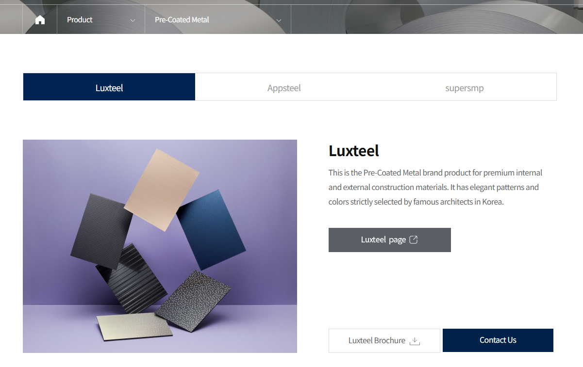 Dongkuk CM Luxteel premium color-coated steel image